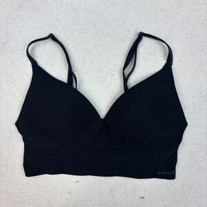 Victoria's Secret PINK Loungin' Wireless Bra Women's Size XS Black Lightly Lined